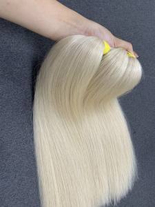 100% ผมมนุษย์แท้สีบลอนด์613ทออัจฉริยะเครื่องดิบเป็นกลุ่มผ้าสองชั้นสไตล์คลื่นที่มาจากเวียดนามรัสเซียสหภาพยุโรป - Product Image 2