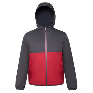 New Arrival Breathable <b>Men</b> Quilted <b>Jacket</b> <b>Pullover</b> Hooded Thin Elastic Waist Plain Dyed Fleece Winter Street Wear for Hot - Product Image 2