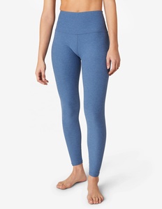 Pantalones de Yoga de cintura media personalizables para mujer, mallas de entrenamiento de gimnasio de cintura alta, logotipo de punto de LICRA de seda hecho informal - Product Image 6