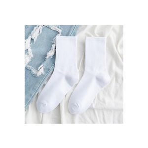 Calzini singoli economici adatti a tutte le combinazioni semplici calzini da Tennis bianchi Unisex bianchi