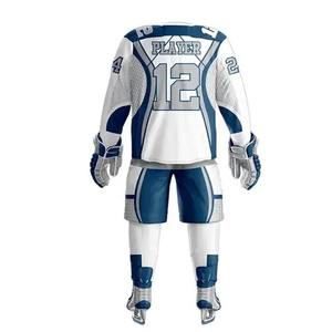 Uniformes de hockey sur glace de haute qualité, fabriqués sur mesure, en tissu respirant, de bonne qualité, pour les sports d'équipe, avec un design de sublimation personnalisé du nom de l'équipe OEM - Product Image 3