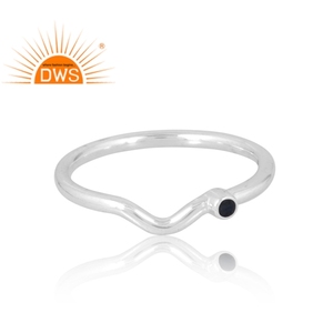 Anillo de piedras preciosas de zafiro azul natural de Plata de Ley 925 más vendido, fabricante de joyería personalizada - Product Image 2