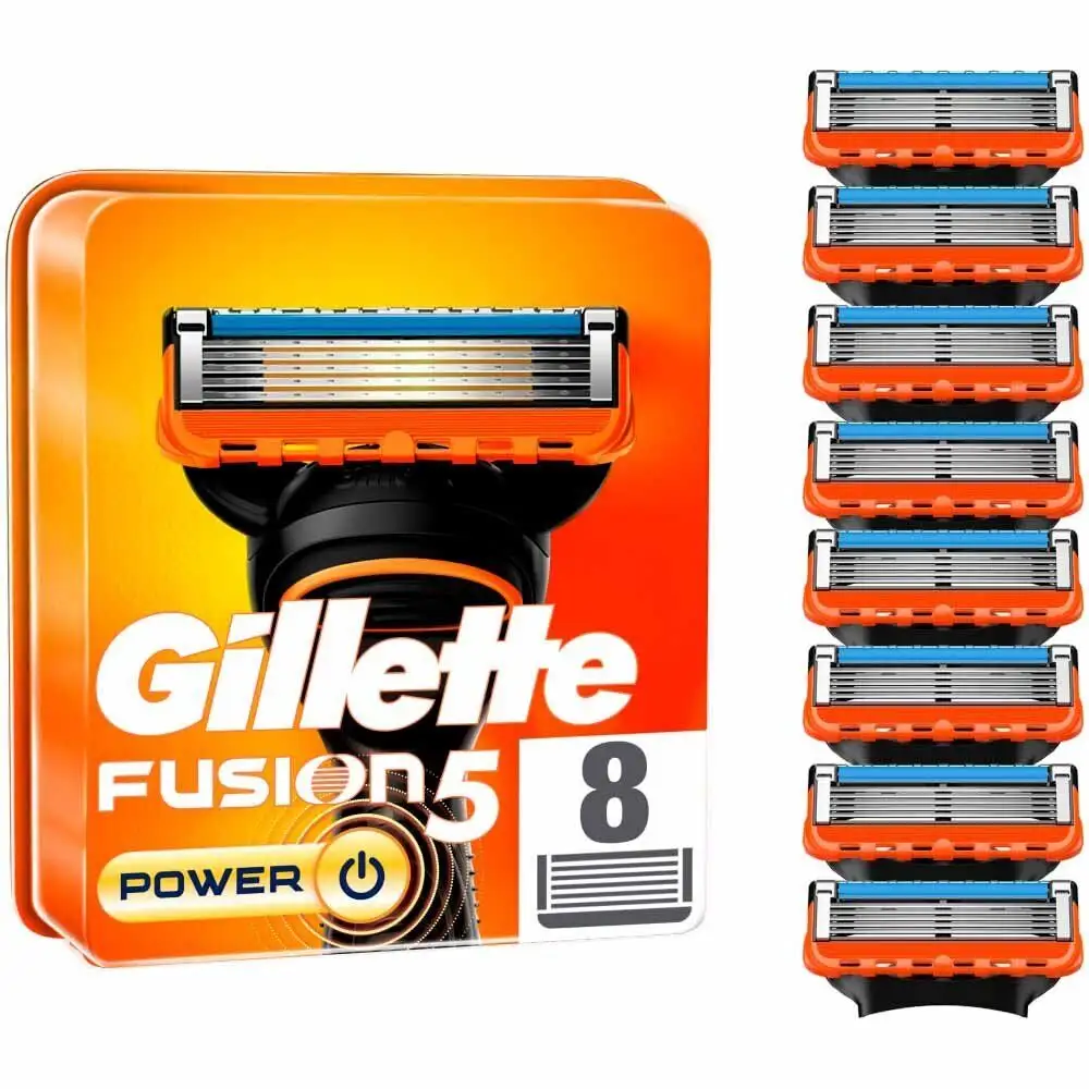 Gillette Fusion 5 мощные бритвы для мужчин 8 сменных лезвий