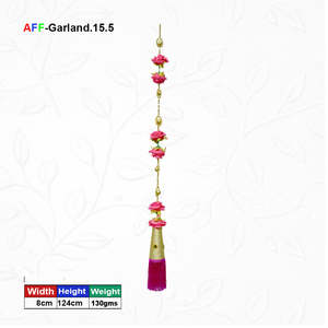 พวงมาลัยดอกไม้ประดิษฐ์ AFF-Garland-15.4 ราคา 190 บาท/ชิ้น {มีหลายสีให้เลือก} - Product Image 1