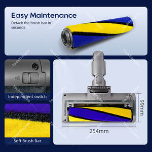 Accessoire de remplacement pour sol dur <span class=keywords><strong>Motorhead</strong></span> pour <span class=keywords><strong>aspirateur</strong></span> sans fil Dysons V7 V8 <span class=keywords><strong>V10</strong></span> V11 V15 Détecteur de poussière à lumière laser - Product Image 5