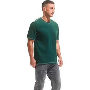 New Arrival Men's 100% Cotton Knitted Solid T-Shirt 180 Grams High Quality Quick Dry <b>Tech</b> Anti-Odor Performance Breathable - Product Image 2