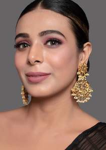 Aros Hechos a Mano de Alta Calidad con Cristales Brillantes, Chapados en Oro, Diseño Clásico, Joyería de Moda para Bodas, Estilo Festivo, Venta al por Mayor - Product Image 2