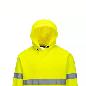 Ropa DE SEGURIDAD reflectante de alta visibilidad, chaqueta de invierno de protección de seguridad, Sudadera con capucha de alta visibilidad para hombres, construcción de trabajo - Product Image 6