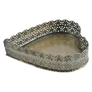 Bandeja de Metal Sólido Hecha a Mano para Servir, Acabado Pulido, Grado Comercial, Apta para Lavavajillas, Restaurante en Casa, Decoración de Boda - Product Image 4