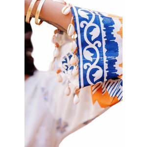 Conjunto de Traje Jacquard Azul de 3 Piezas Sin Coser para Mujer - Product Image 4