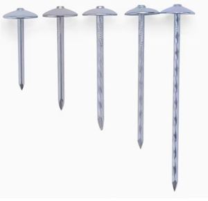 Los mejores accesorios para techos de acero, caja de arandelas de goma con acabado plateado recubierto de zinc, anillo espiral liso, clavos para cabeza de paraguas, otros - Product Image 2