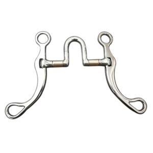Bocado para Caballo Estilo Occidental, Bocado Mullen de Plata Alemana, Acero Inoxidable, Bocado de Arnes, Bocado de Montar Occidental Duradero y Personalizable - Product Image 2