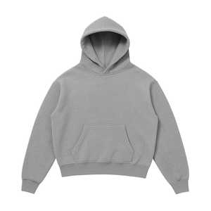 OEM Heavy GSM Vintage Wash Haider <b>Grey</b> Loose Fit Over Sized <b>Men's</b> Solid Pullover Hoodie's Manufacturer Unisex Sweat Hoodie - Product Image 1