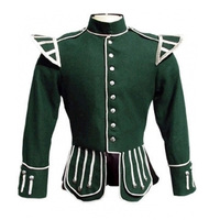 Uniformes de tambour classiques avec gants blancs tresses audacieuses accents métalliques et épaulettes pour la parade et la performance