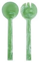 Servidor de ensalada de resina con acabado Premium para hogares modernos Artículo de vajilla de lujo para presentaciones de comida con estilo - Product Image 2