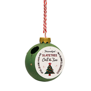 Decorazioni Personalizzate per Albero di Natale SLATETREE Palline Ornamentali Personalizzate - Product Image 3