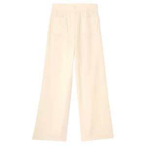 Pantalon décontracté à jambes larges de haute qualité en toile mi-solide, taille longue, anti-rides, respirant, séchage rapide, élégant, pour femmes, vêtements de bureau - Product Image 1