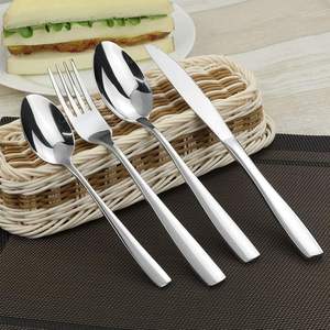 Cubiertos de acero inoxidable de primera calidad, acabado pulido a la corrosión, durabilidad elegante para comedor diario, acero espejado - Product Image 6