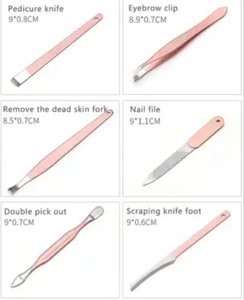 Herramientas de cuidado privado, 18 Uds., cortauñas profesional, juegos de manicura de uñas para niña, juego de manicura y pedicura - Product Image 6