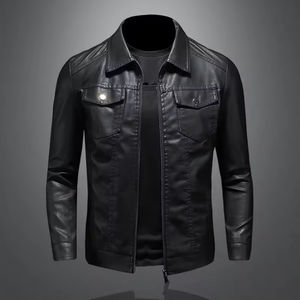 Nouvelle Veste en Cuir pour Homme 2026 de Haute Qualité, Veste en Cuir de Mouton à Revers pour Jeunes Hommes, Meilleures Vestes en Cuir de Haute Qualité pour Hommes - Product Image 6