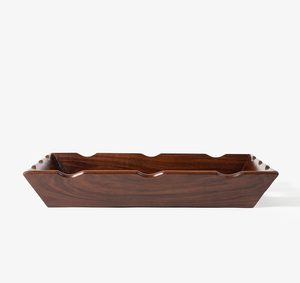 Bandeja de Servir de Madera de Acacia con Asa de Metal, Bandejas Rectangulares de Madera para Servir, Bandejas Decorativas - Product Image 3