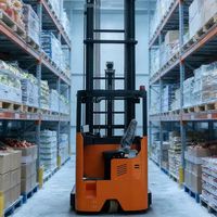 Gerbeur hydraulique assis professionnel de 1,5 tonne avec une portée de levage de 3 m, idéal pour les opérations logistiques intensives en entrepôt