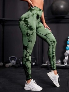 Leggings Deportivos de Verano para Mujer, Cintura Alta, Sin Costuras, Transpirables, 100% Algodón, Largo Midi, Ropa de Gimnasio para Entrenamiento - Product Image 4