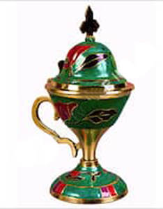 Produit le plus vendu Forme personnalisée pour la décoration de table Nouveau brûleur d'encens élégant Finition brillante Brûleur de Bakhoor - Product Image 6