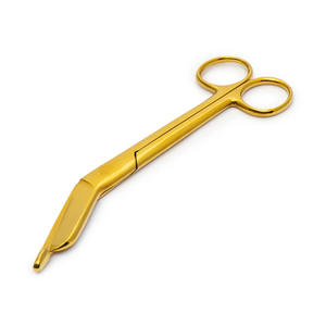 Ciseaux chirurgicales en acier inoxydable, de couleur or, pour pansement dentaires, blocs de coupe, CE - Product Image 3