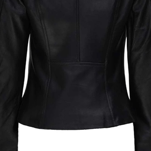 Chaqueta de cuero personalizada para mujer/Chaqueta de cuero bomber para mujer en marrón/Chaqueta de cuero para moto - Product Image 5