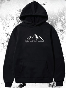 Pull à capuche imprimé tendance pour homme Style fermeture éclair Respirant Confortable Coton Polaire/Polyester Tissu Brodé Hiver - Product Image 2