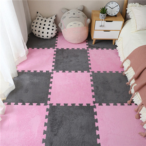 Độ dày bọt thảm sàn với san hô Fleece cho trẻ em không độc hại vuông lồng vào nhau thảm sàn bé chơi Mat cho toddle - Product Image 3