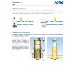 Désaérateur ICMA 3/4 à haut débit pour systèmes de chauffage et de climatisation, pièces HVAC - Product Image 3