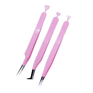 Pinces à épiler professionnelles en acier inoxydable pour extensions de cils, épaisseur 0,20 mm, pour cils volume et classiques Fettle Med/OEM - Product Image 1