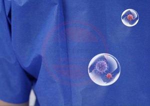 Uniforme Quirúrgico Impermeable de Hospital No Tejido, Uniforme Unisex de Manga Corta de Calidad Premium - Product Image 5