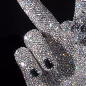 Personalizado 360 Iced Out 925 Plata Moissanite Mano Colgante 100 + CT VVS 4ct Marquesa Bail 10ct Marquesa Anillo Colgantes Encantos Género - Product Image 5