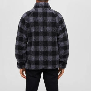 Chaqueta de Forro Polar Sherpa de Alta Calidad Hecha a Medida para Hombre, Nuevo Estilo, Cuello Alto, Poliéster, Piel Sintética, Forro Polar de Invierno - Product Image 3