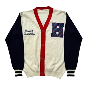 Suéteres Unisex de la Universidad Howard, Personalizados, Transpirables, de Punto de Poliéster/Algodón, Cuello Redondo, Diseño Sólido, 480g para Invierno - Product Image 1