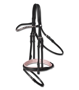 Brida de oro rosa de alta calidad para caballos hecha de cuero Premium - Product Image 6