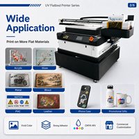 9060 Drie I3200 Nieuwe Flatbed DTF Printers met Automatische UV-inkt, 1 Jaar Garantie, Multicolor Rol-tot-Rol Etiketprinter