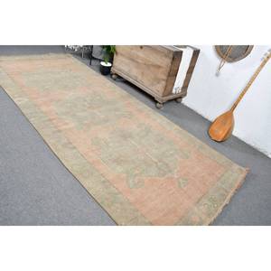 Alfombra Bohemia turca Vintage de 4,6x11 pies, alfombra clásica de lana de retazos rectangulares de área grande para pasillo, alfombra para habitación, Color rosa y verde - Product Image 4