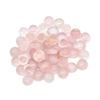 Lot en gros de cabochon à dos plat en quartz rose naturel de 5X5mm pierre précieuse en vrac semi-précieuse pour la fabrication de bijoux matériau opale rose