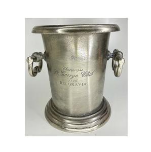 REFROIDISSEUR DE VIN CHAMPAGNE ARGENT ANTIQUE SEAU À GLACE POIGNÉES POT DE FLEURS REFROIDISSEUR DE VIN GLACÉ EN ALUMINIUM GRAVURE SEAU À GLACE BBER - Product Image 4