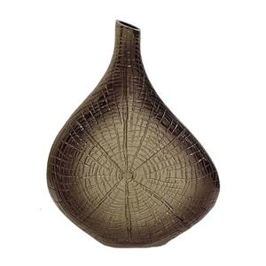 Handmade Home Percy Aluminum <b>Vase</b> in Gold and Brown Teardrop Shaped with Unique Design Home Decor <b>Small</b> <b>Vase</b> Metal <b>Vase</b> Modern - Product Image 3