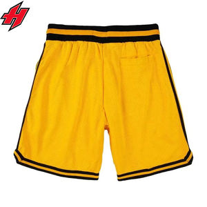 Pantalones cortos de baloncesto atléticos largos para hombre de etiqueta privada, pantalones cortos de gimnasio de pana Vintage con bordado personalizado de malla transpirable - Product Image 4