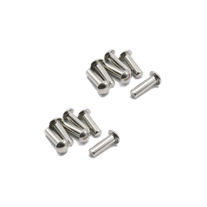 Rivet personnalisé en aluminium massif, acier ou laiton, à tête dôme ronde pour assemblage lourd - Product Image 1