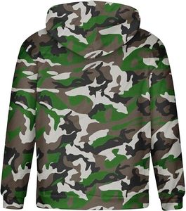 OEM logotipo personalizado de alta calidad con estilo Streetwear de los hombres de invierno sudaderas con capucha de camuflaje de talla grande esencial gran oferta - Product Image 4