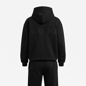 Womens Black Fleece Hoodie Tracksuit <b>Set</b> Pullover Sweatshirt <b>Jogger</b> Pants <b>Matching</b> Casual Sportswear Loungewear - Product Image 3