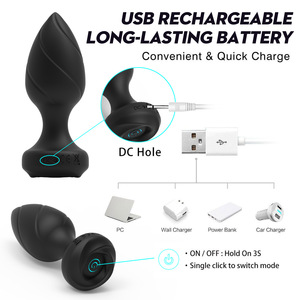 Vibromasseur anal rechargeable à 10 fréquences avec télécommande pour hommes et femmes - Product Image 5
