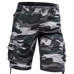 Short cargo en coton pour homme, vêtement décontracté, à séchage rapide, multi-poches, été 2025 - Product Image 2